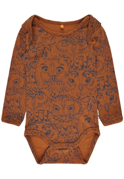 Soft Gallery Bob body, LIMITED AOP Owl wool - Glazed Ginger